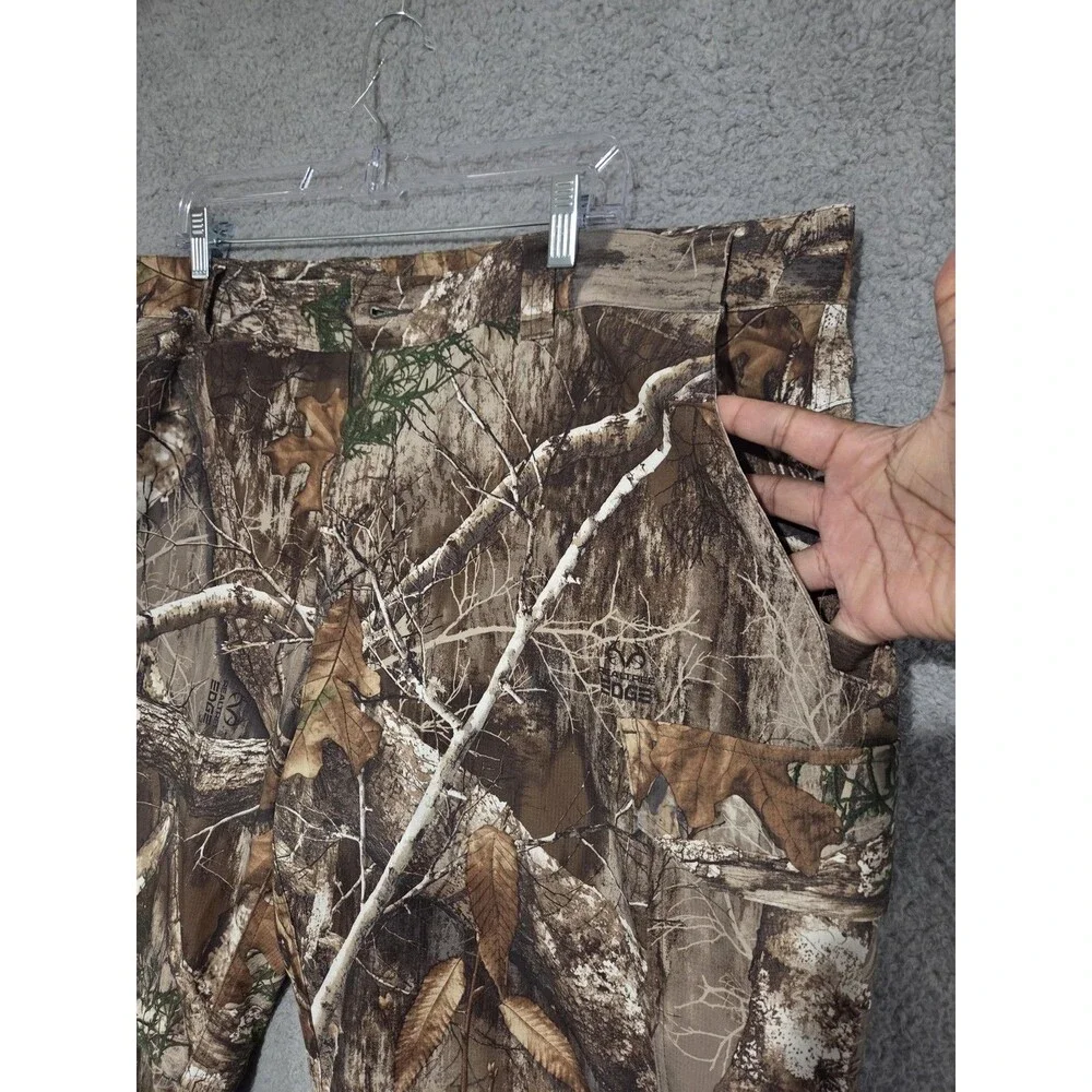 Magellan Outdoors Pants Mens 3XL‎ 46x32 Realtree EDGE Camo Ripstop Hunting Field